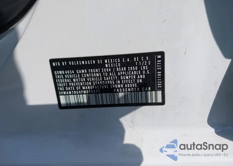 2023 Volkswagen Jetta 1.5T Sport из США, поврежденный, VIN 3VWAM7BU4PM014277